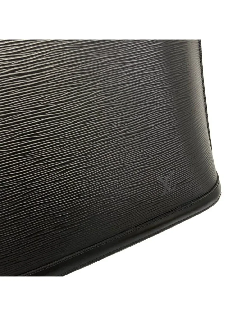 Louis Vuitton Shoulder Bag Epi Lussac Noir Leather